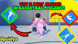 Top 5 Best Moves In BL | Basketball Legends Roblox