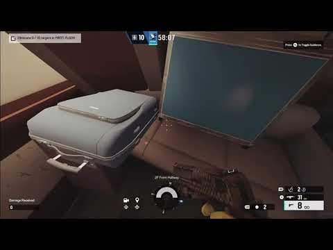 2F front hallway suitcase