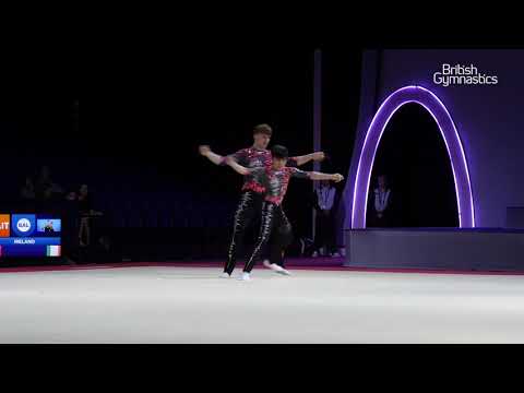 Jeffery, Lim - SILVER - Men's Pair Dynamic Final - 2019 Acrobatic European Championships