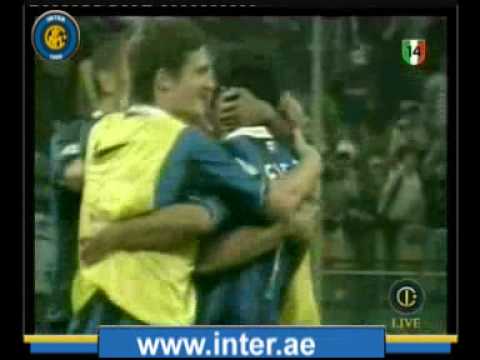 2006 Supercoppa - Inter vs Roma 4-3 Figo (Commento di Scarpini e Cauet)