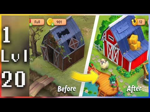 Farmscapes - Gameplay Walkthrough - Levels 1-20