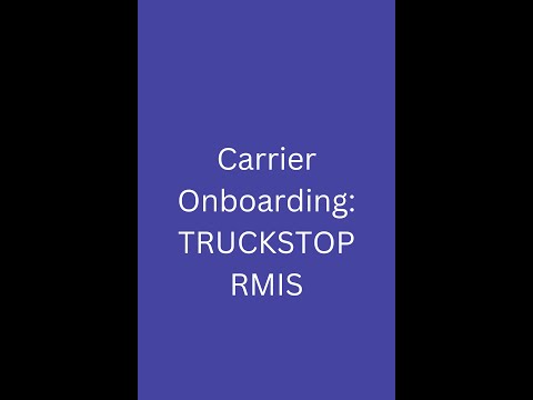 Carrier Onboarding (RMIS) and Total Control TMS