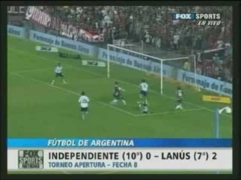 Independiente 0 - Lanús 2, Gol de Jose Sand (2)