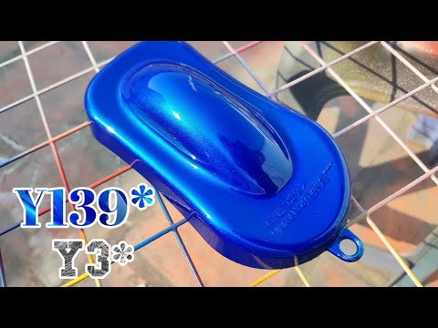 How to Spray Samurai Paint Marine Blue Y139* U/C Metallic Silver Y3*