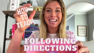 HOW TO GET A CHILD TO LISTEN & FOLLOW DIRECTIONS AT HOME: Easy Toddler Tips from a Speech Therapist