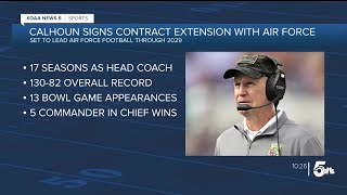 Air Force extends Coach Calhoun's contract