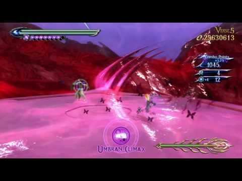 Bayonetta 2 - Chapter 7 Masked Lumen Boss Fight with Bayonetta (3rd Climax Pure Platinum)