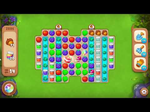 Gardenscapes 2886 Level - 17 moves - NO BooSTERS