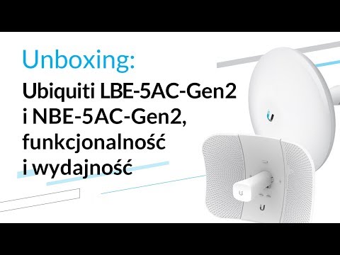 Ubiquiti NanoBeam AC Gen2 Wi-Fi radijas, 5 GHz, 19 dBi, 450+ Mbps, baltas NBE-5AC-GEN2 / UBI-NBE-5AC-GEN2 video