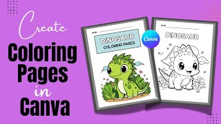 How to Create Printable Coloring Pages for Kids Using Canva| Step-by-Step Tutorial
