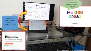 Usando Tablet como Pizarra de Clase