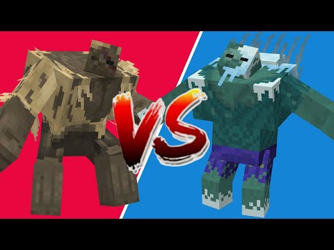 Mutant Husk VS New Mutant Frozen Zombie epic mobs battle