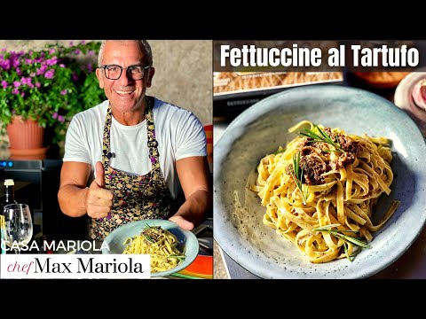 😍 FETTUCCINE al TARTUFO NERO ESTIVO (scorzone) BUONE e profumate! Ricetta Chef Max Mariola