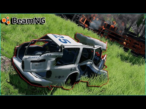 BeamNG Drive | Realistic Crossroad Crashes #3