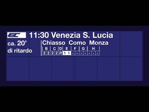 FFS TTS annuncio di ritardo • L'EuroCity partirà con un ritardo di 20 minuti