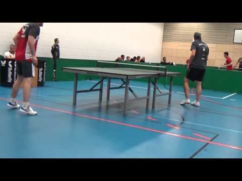 Tischtennis Oberliga TSV Windsbach vs Landshut 7Bindac Martin vs Riedl, Holger 1