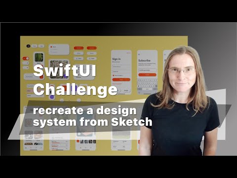 SwiftUI challenge: recreate a design system from Sketch - example iOS app design thumbnail