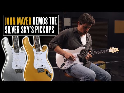 John Mayer Demos The BEST SE Silver Sky Colors Ever & Runs Through The Pickups