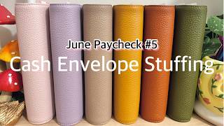 CASH ENVELOPE STUFFING | JUNE 2026 PAYCHECK #5 | #howtosavemoney  #cashbudgeting  #cashcounting