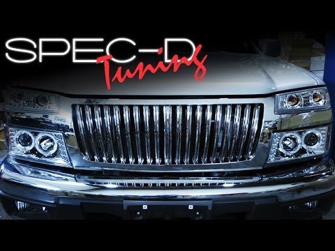 SPECDTUNING INSTALLATION VIDEO: 2004 - 2011 CHEVY COLORADO GMC CANYON FRONT GRILL