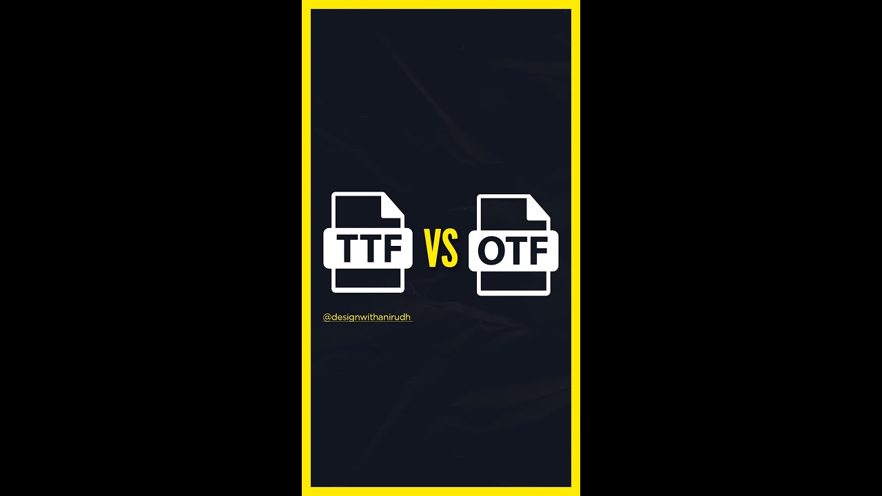 Difference between TTF & OTF font formats