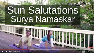 Sivananda Yoga - Sun Salutations (Surya Namaskar) - the perfect warm-up exercise