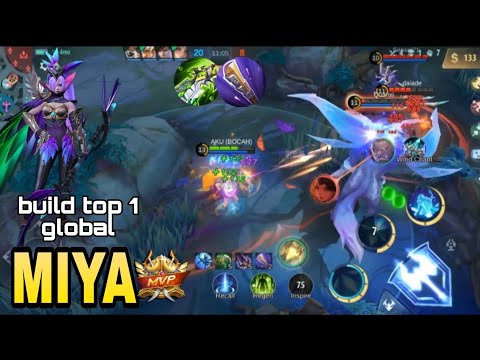 Almost SAVAGE! Monster Sidelane Miya with LifeSteal Build Be Like - Build Top 1Global Miya ~ MLBB