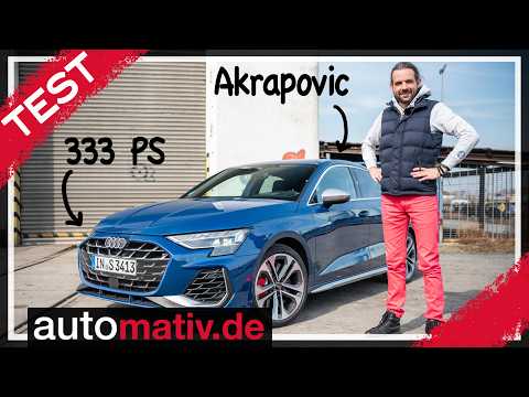 Dann lieber Golf R? Audi S3 Limo Facelift (2025): Torque Splitter, Akrapovic, Allrad und 333 PS!