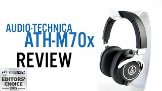Video thumbnail for Audio Technica ATH M70x Review by SoundGuys