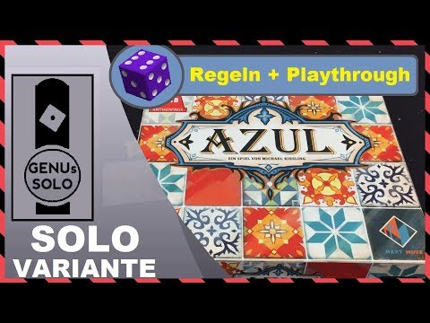 Azul - Solo Variante - Playthrough - Regeln - deutsch