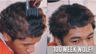 MUST WATCH!!! HAIRCUT TRANSFORMATION END OF 3 MONTH 360 WAVE WOLF