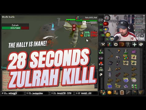28 SECOND ZULRAH KILL - CLOSE TO WR WITH HALBERD - NEW UPDATE HALBERD AT ZULRAH