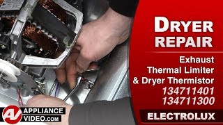 Electrolux Dryer - Error Codes 71, 72 or F1 - Exhaust Thermal Limiter Repair and Diagnostic