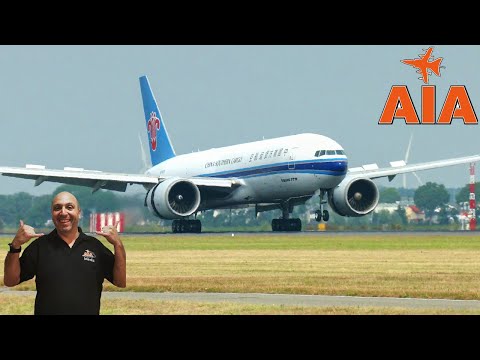China Southern Cargo Boeing 777 Landing Amsterdam: Incredible Footage