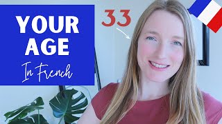How to say YOUR AGE in French | #short