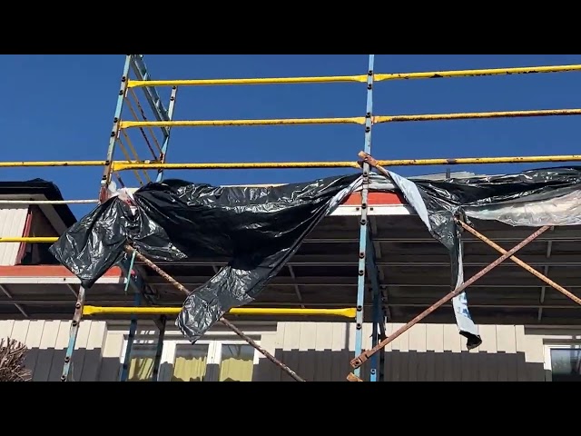 1023840 Scaffolding for dismantling Trebex ca570m²