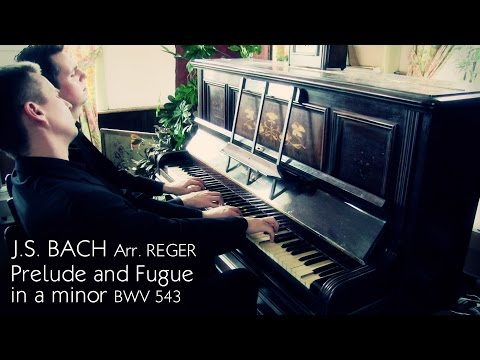 J.S. BACH - PRELUDE & FUGUE IN A MINOR BWV543 (PIANO DUET - ARR.REGER) - SCOTT BROTHERS DUO