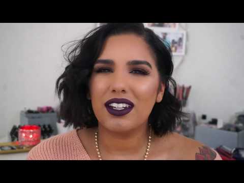 GRWM bold purple lip for spring | Lipsticknpistol