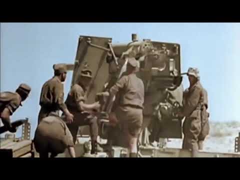 Wehrmacht 88 mm Flak guns in action. Russia and Africa campaigns 1941-1943