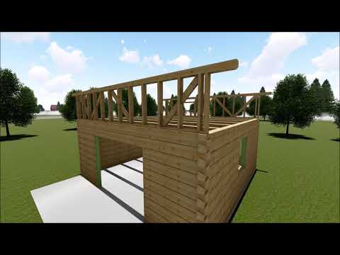 Vizualizace postupu stavby roubenky - LIGNO RICHTER