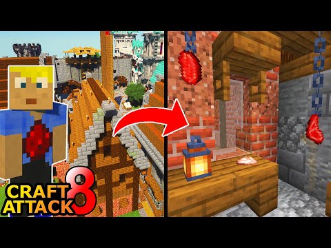 Continue building Pogwarts! Butcher shop! - Minecraft Craft Attack 8 #236