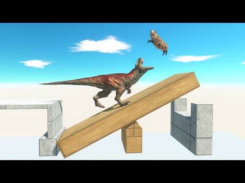 The TRAP Wood Seesaw to The Tiger's Cage - Animal Revolt Battle Simulator
