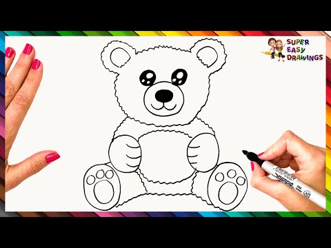 How To Draw A Teddy Bear Step By Step 🧸 Teddy Bear Drawing Easy