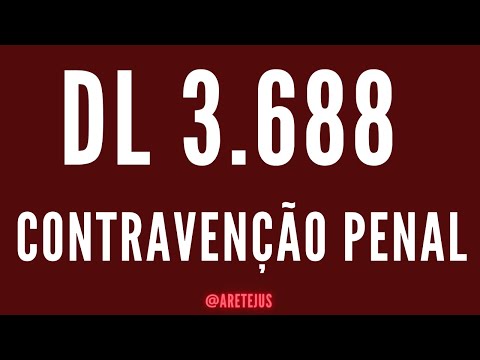 DL 3.688 Contravenção Penal em Audiobook 🎧📚