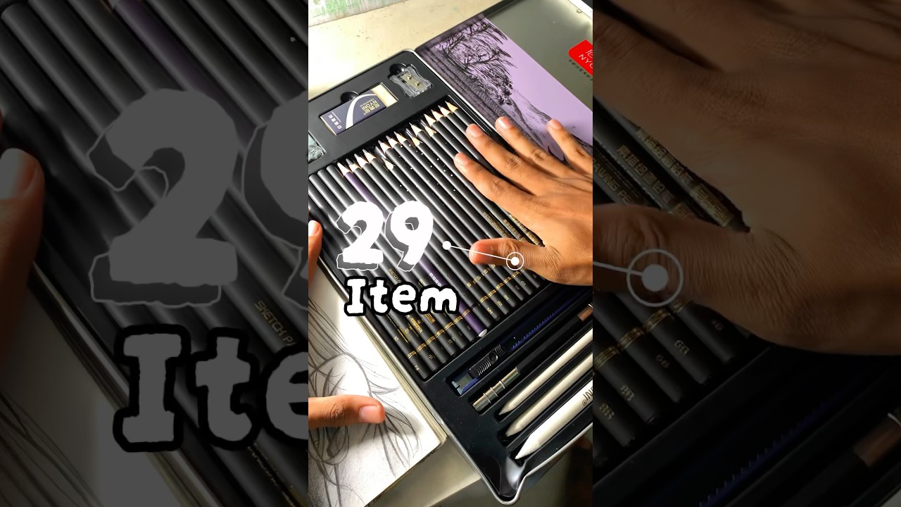 Rekomendasi Pensil Buat Kalian | Revew Pencil set Nyoni #art#drawing#anime #artsupplies#sketch#fyp