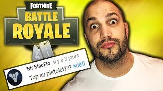 Un abonné me lance un defi : top 1 au pistolet 
