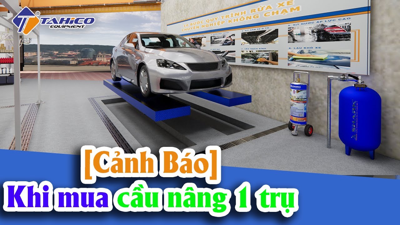 Bàn nâng cầu nâng 1 trụ bị võng - Cảnh bảo về cầu nâng giá rẻ 3