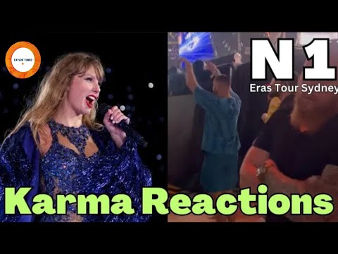 Travis Kelce's ADORABLE REACTION to Karma in different angles on Night 1 Eras Tour Sydney