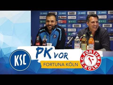 KSC-Pressekonferenz vor Fortuna Köln