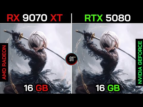 RX 9070 XT VS RTX 5080 : TEST IN 20 GAMES | 1080P -1440P - 2160P